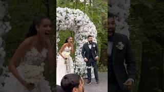 She’s crazy 😅😬 #wedding #bride #surprise