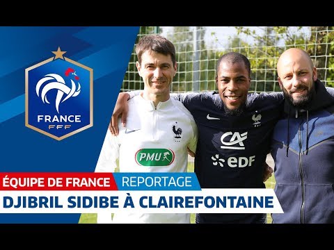 Avec Djibril Sidibe à Clairefontaine
