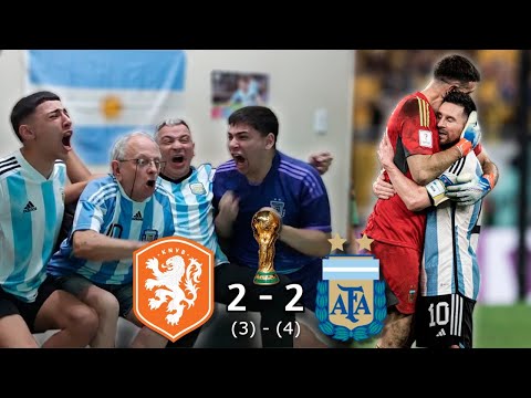 Reacción de Países Bajos (3) 2-2 (4) Argentina | Mundial Qatar 2022