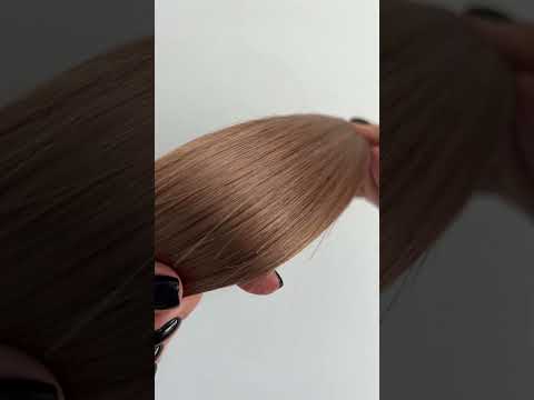 Волосся для гарячого нарощування на капсулах, 55 см, пряме, 100 пасм, русяве (12) video