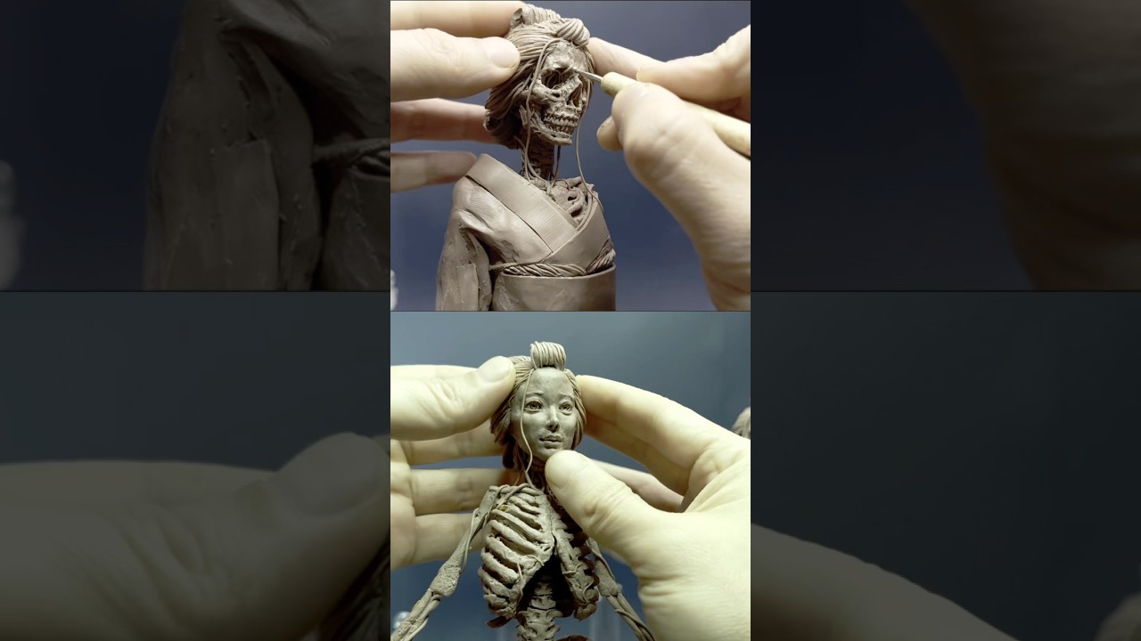 【ロング】狂感覚のエチュード #粘土 #フィギュア #shorts