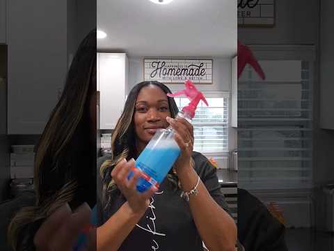 vinegar, Dawn Dish Soap, and water multipurpose cleaner #satisfying #asmr