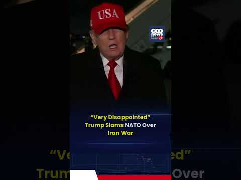 Trump Slams NATO Over Iran War, Says “I’m Very Disappointed”