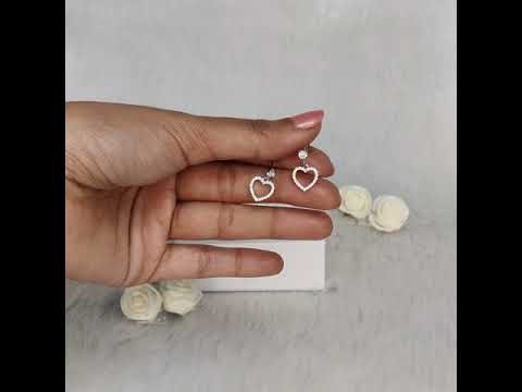 Share more than 266 silver heart shaped earrings