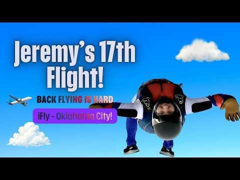 Back Flying & Slide   Jeremy's 17th iFly Flight OKC