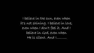 BarlowGirl - I Believe in Love (With lyrics)