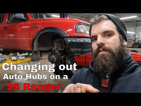 How to change auto locking hubs to manual on this 1995 Ford Ranger