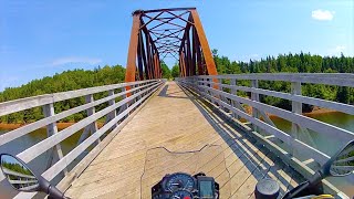 Near Miss on a Train Bridge ~ BMW F800GS