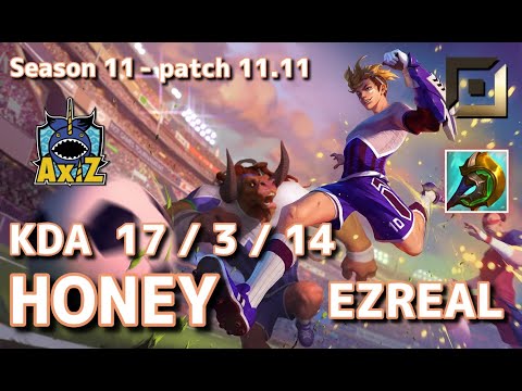 【韓国サーバー/GM】AXZ Honey エズリアル(Ezreal) VS カリスタ(Kalista) BOT - Patch11.11 KR Ranked【LoL】