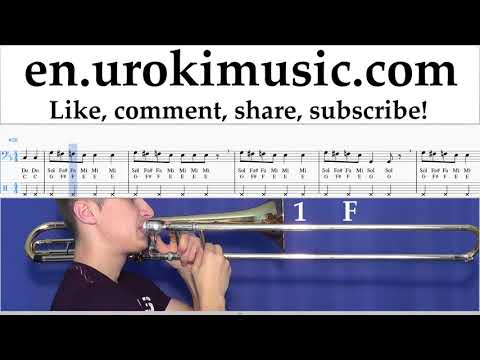 Trombone lessons Axel F - Crazy Frog Sheet Music Tutorial um-i352