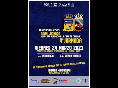 LUCHA CANARIA     CL Maninidra -CL  Ramón Jiménez. ViERNES  24/03/2023. El Chiquero. Ingenio