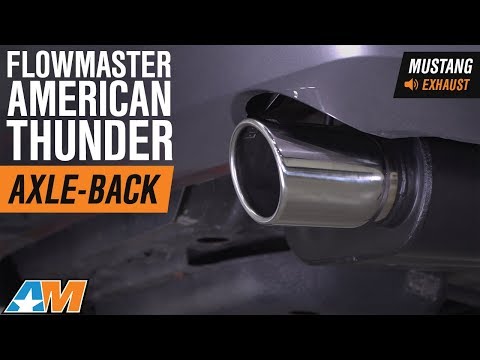 2005-2009 Mustang V6 Flowmaster American Thunder Axle-Back Exhaust Sound Clip & Install