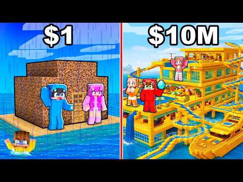 CASA ACUÁTICA POBRE vs CASA ACUÁTICA DE MILLONARIO en Minecraft!