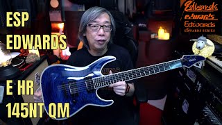 Video thumbnail for ESP EDWARDS E HR 145NT QM   BLACK AQUA by Jon is just TOO LouD!!