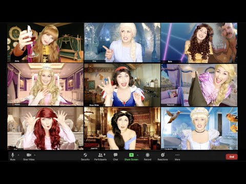 DISNEY PRINCESSES ON ZOOM - A Disney Lockdown Parody!