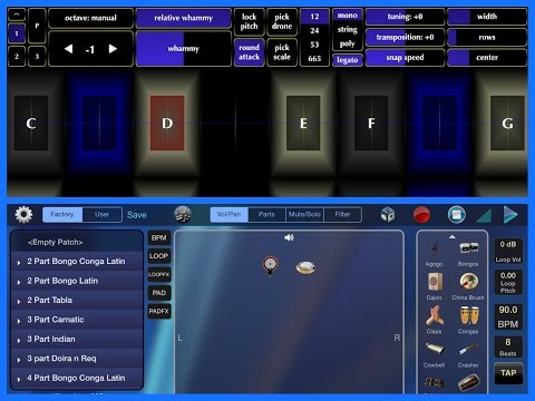 DrumJam and Geo Synth Improv with Cubasis  for iPad