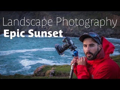 Landscape Photography / Epic Sunset In North Cornwall