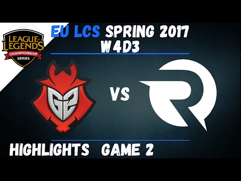 G2 vs OG Highlights Game 2 EU LCS 2017 Spring W4D3 G2 Esports vs Origen