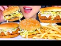 ASMR MCDONALD S BIG MAC S McCHICKEN S STRAWBERRY MILKSHAKES MUKBANG EATING SOUNDS ASMR Phan