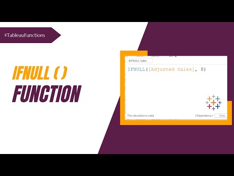 Ifnull Function Tableau Functions
