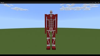 I built The Colossal Titan from Attack On Titan in Minecraft