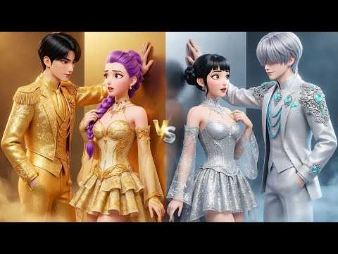 KPop Demon Hunters Makeover! Gold vs Silver Couple From Huntrix vs Saja Boys | SAJA Boys x Huntrix