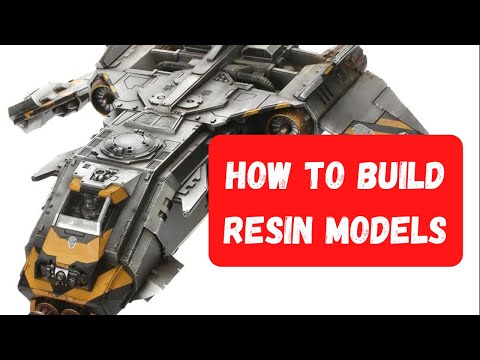 Forge World Fire Raptor Gunship part 2 - how to build resin models