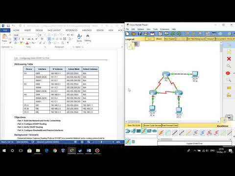 Lab-7.2.2.5-Configuring Basic EIGRP for IPv4