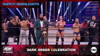 New TNT Champion Mr. Brodie Lee and The Dark Order Celebrate at AEW Dynamite