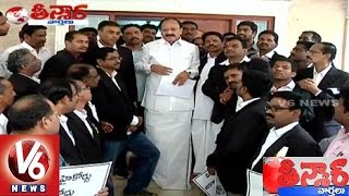 T Advocates meet Venkaiah Naidu over High Court Bifurcation - Teenmaar News (18-07-2015)