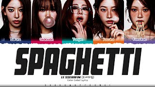 Download lagu LE SSERAFIM 'SPAGHETTI (Member ver.)' Lyrics (르세라핌 SPAGHETTI 가사) [Color Coded Han_Rom_Eng] mp3