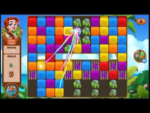 Lost Island Blast Adventure Level 1587 - NO BOOSTERS 🏝️ | SKILLGAMING ✔️