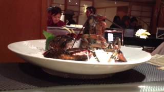 Live Lobster Sashimi at Fugakyu
