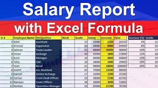 Download the video "Excel Employee Salary Data | Excel  Salary Reports for Management | Advanced Excel #exceltutoring"