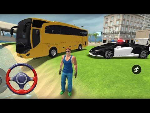 US Police Officer Car Chasing Robbers Cars in Open City - Android IOS Gameplay.