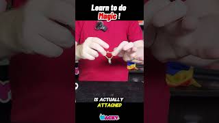 Jumping Ring on Rubber Band Magic Trick! (Easy Tutorial) 🎩 #learnmagic