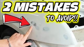 How to Fix Small Dents in a Quarter Panel & Bumper Cover | 2 Big Beginner Mistakes to Avoid