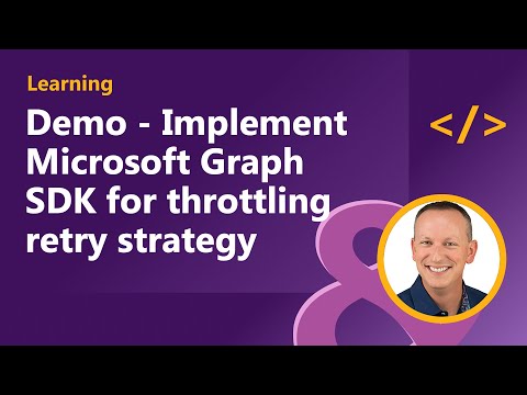 Demo Implement Microsoft Graph SDK for throttling retry strategy