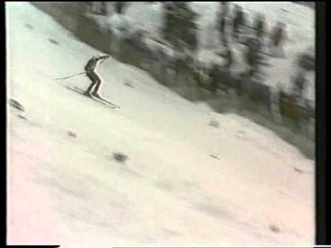 Abfahrt- Kitzbühel 1977 -  dritter Klammer Sieg in Folge