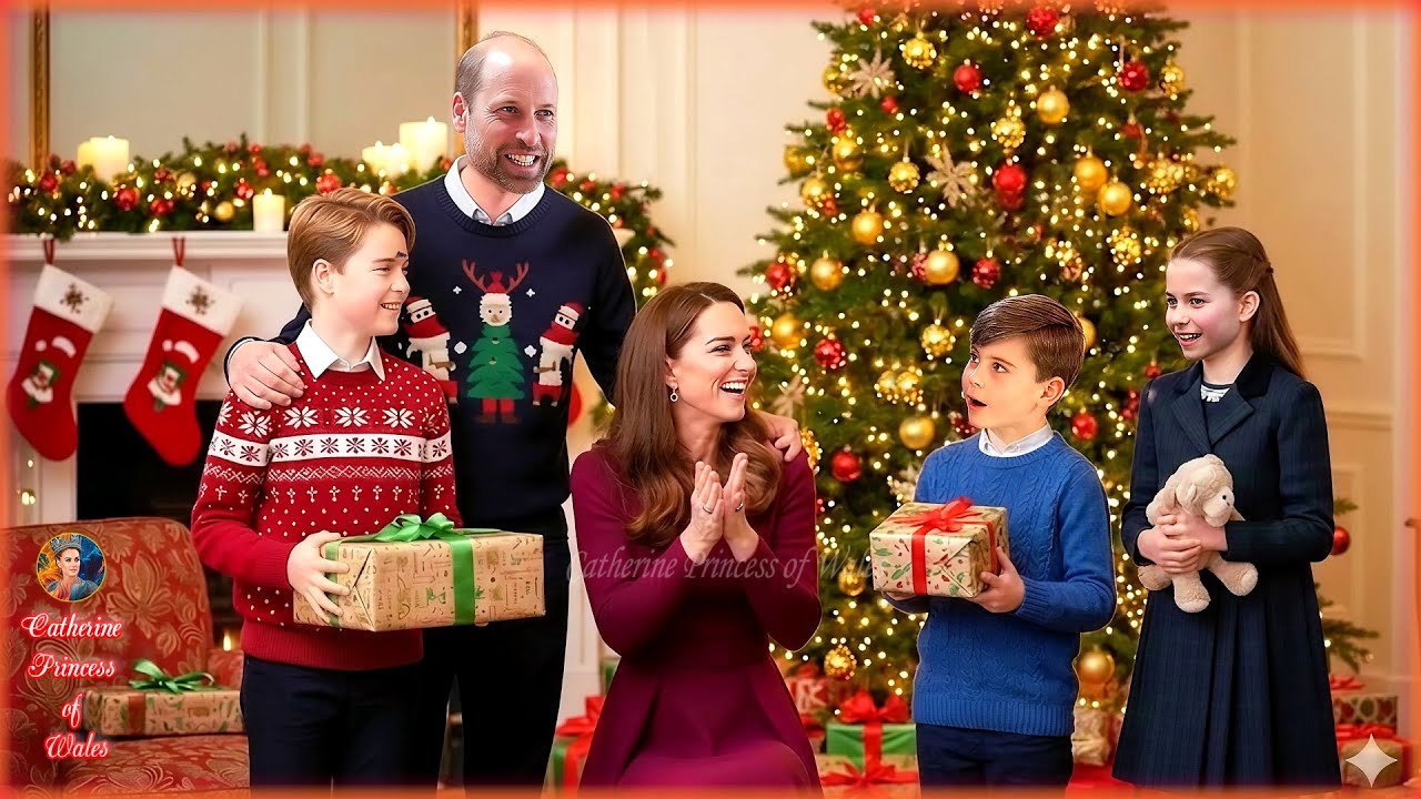 Joy At Anmer Hall! George, Charlotte & Louis Surprised By Catherine & William's Christmas Gifts