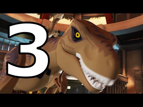 Lego Jurassic World Walkthrough Part 3 - No Commentary Playthrough (PS4)