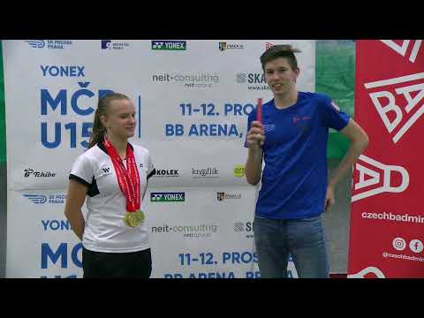 Barbora Bursová, trojnásobná mistryně – YONEX Mistrovství ČR U15 2021