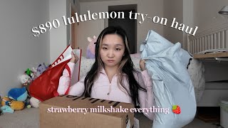 I tried almost every strawberry milkshake lululemon item...