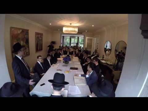 Rebbe Glejser and Solly speech before and after faher