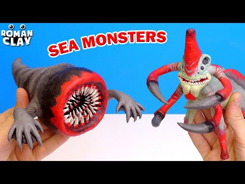 Making Sea Eater vs Reaper Leviathan 🌊 Sea Monsters with Clay