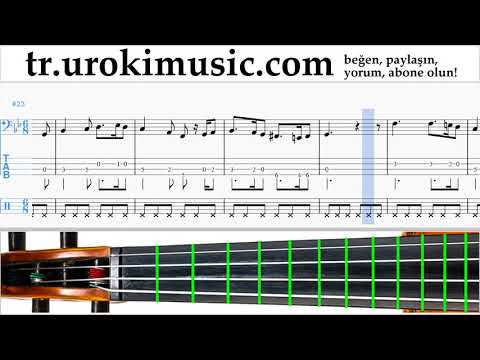 Viyolonsel dersleri Greensleeves Notalar Eğitim Bölüm#2 um-b723