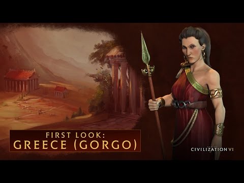 文明帝國VI》初見。希臘（戈爾戈） (CIVILIZATION VI First Look: Greece (Gorgo))
