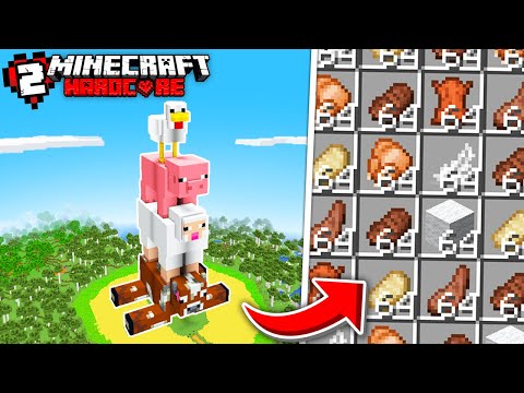 I Built the Ultimate Animal Farm in Minecraft Hardcore
