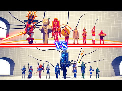 EGYPT DLC TEAM vs SPOOKY DLC TEAM - Totally Accurate Battle Simulator TABS