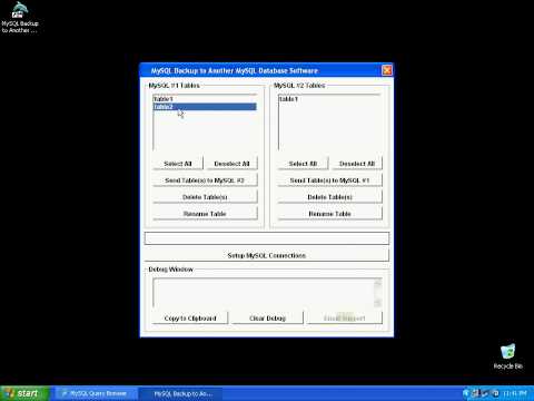 MySQL Backup To Another MySQL Database Software